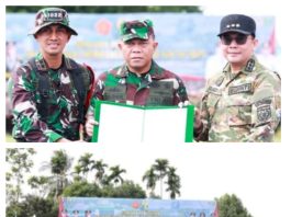 Bupati Tanbu Hadiri Penutupan TMMD ke-126 di Kecamatan Mantewe